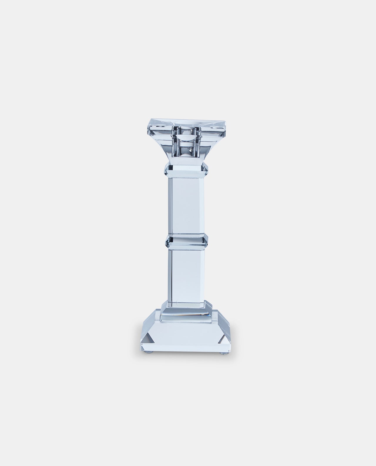 Crystal Candlestick 7 x 7 x 17.8cm