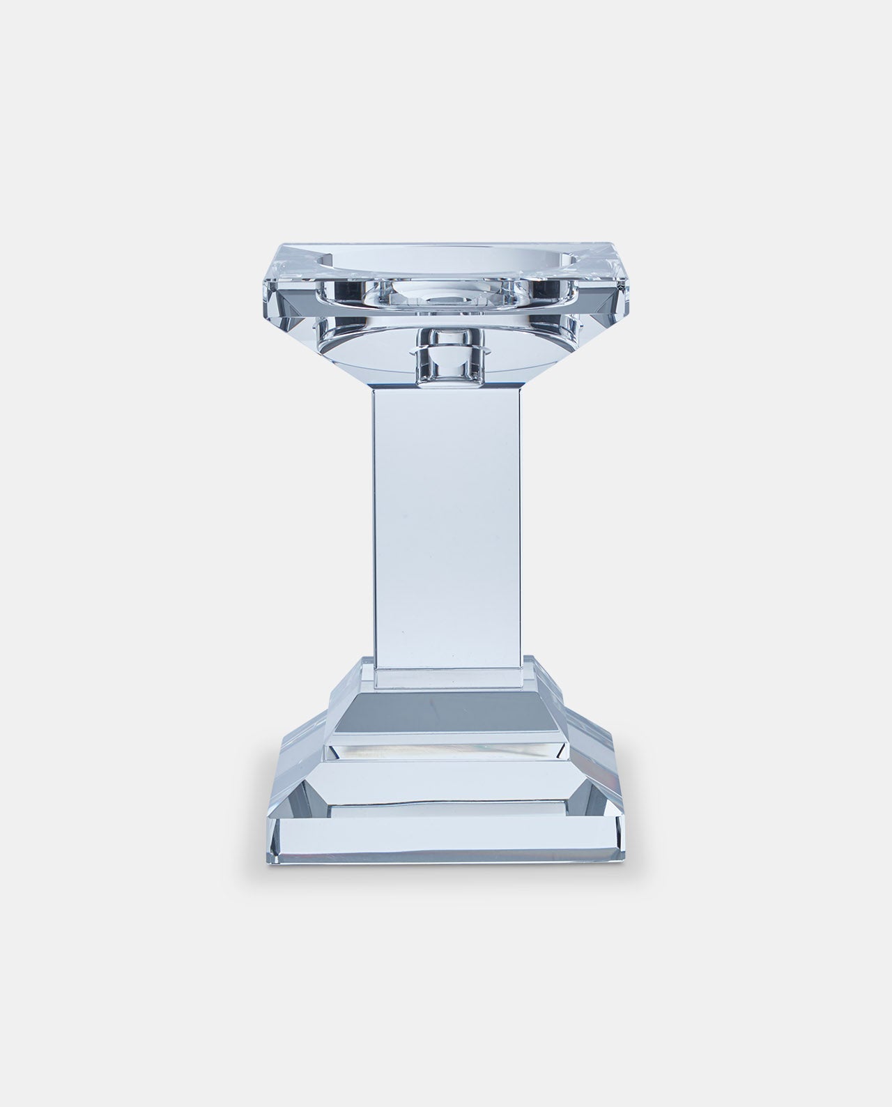 Crystal Candlestick Medium for sale - Woodcock and Cavendish