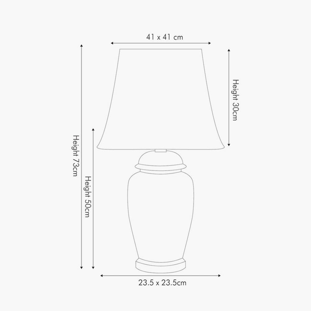 Chika Blue and White Ceramic Ginger Jar Table Lamp for sale - Woodcock and Cavendish