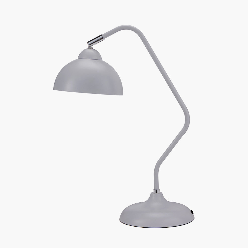 Elio Matt Grey Task Table Lamp for sale - Woodcock and Cavendish