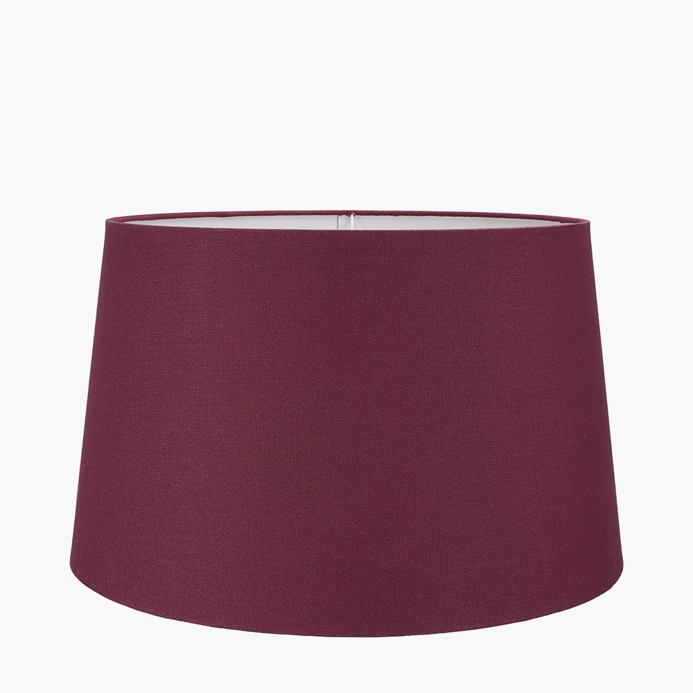 Winston 45cm Mulberry Handloom Tapered Cylinder Shade for sale - Woodcock and Cavendish