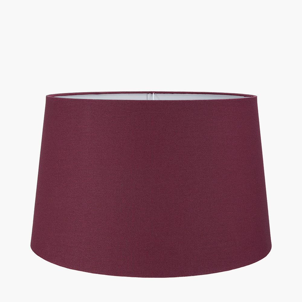 Winston 45cm Mulberry Handloom Tapered Cylinder Shade for sale - Woodcock and Cavendish