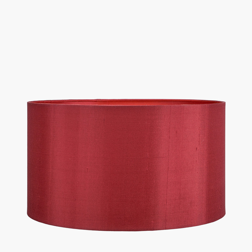 Zara 35cm Mulberry Silk Lined Cylinder Shade for sale - Woodcock and Cavendish