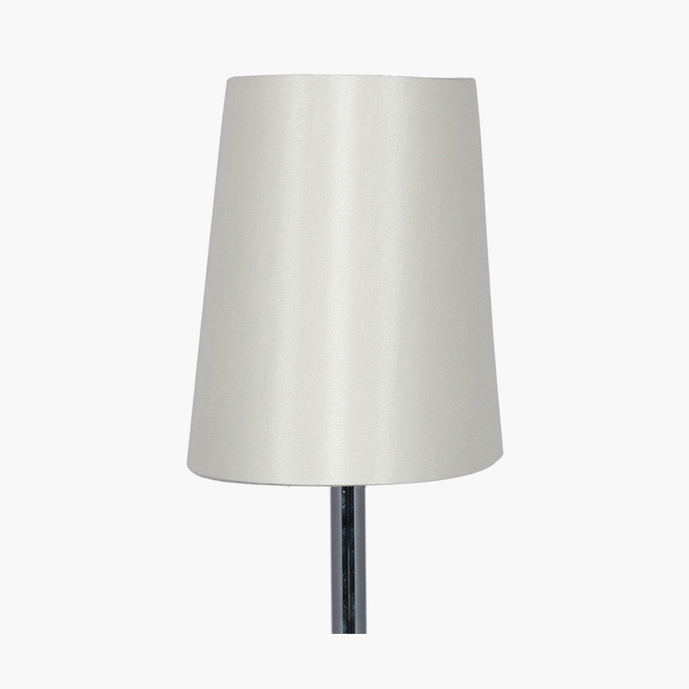 Martha 25cm Cream Oval Polysilk Tapered Shade for sale - Woodcock and Cavendish