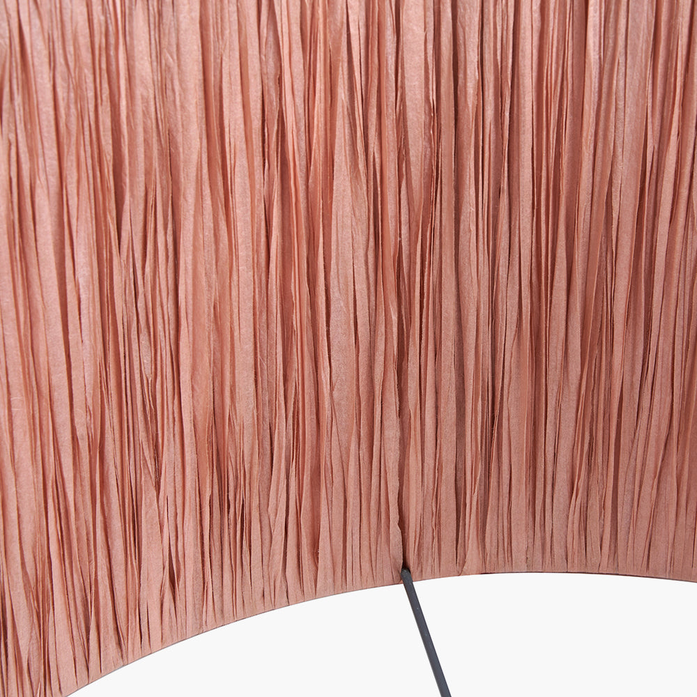 Tilia 35cm Apricot Raffia Cylinder Shade for sale - Woodcock and Cavendish