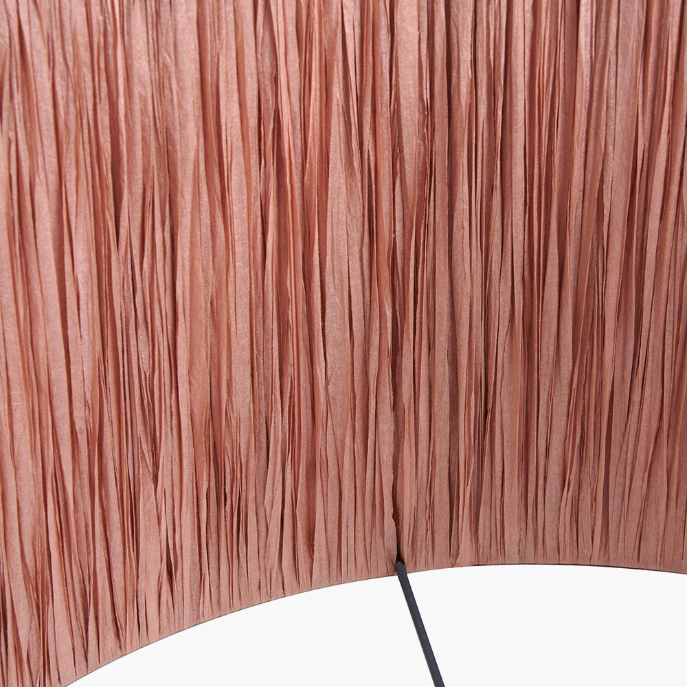 Tilia 40cm Apricot Raffia Cylinder Shade for sale - Woodcock and Cavendish