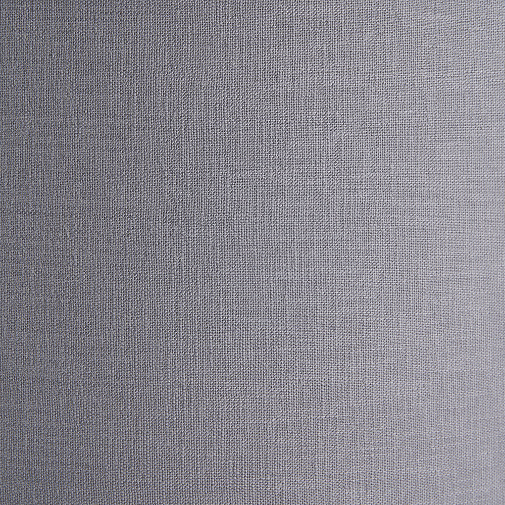 Lino 55cm Steel Grey Self Lined Linen Drum Shade for sale - Woodcock and Cavendish