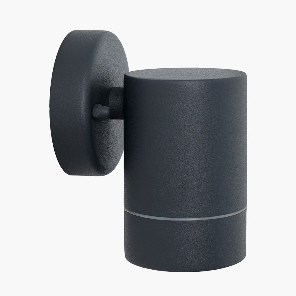 Lantana Dark Grey Metal Fixed Spot Wall Light for sale - Woodcock and Cavendish