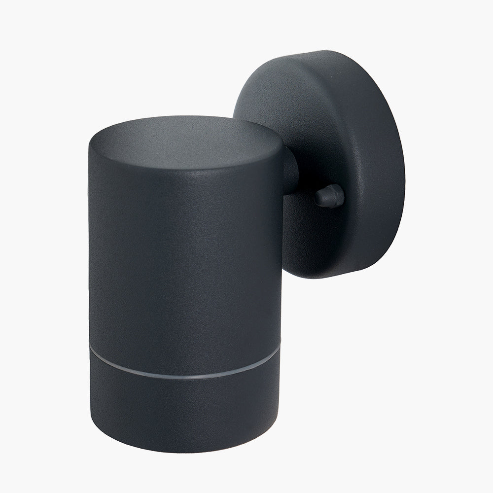 Lantana Dark Grey Metal Fixed Spot Wall Light for sale - Woodcock and Cavendish