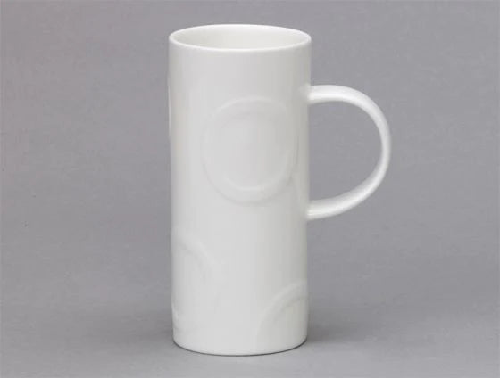 Skinny Hoop White Bone China Mug for sale - Woodcock and Cavendish