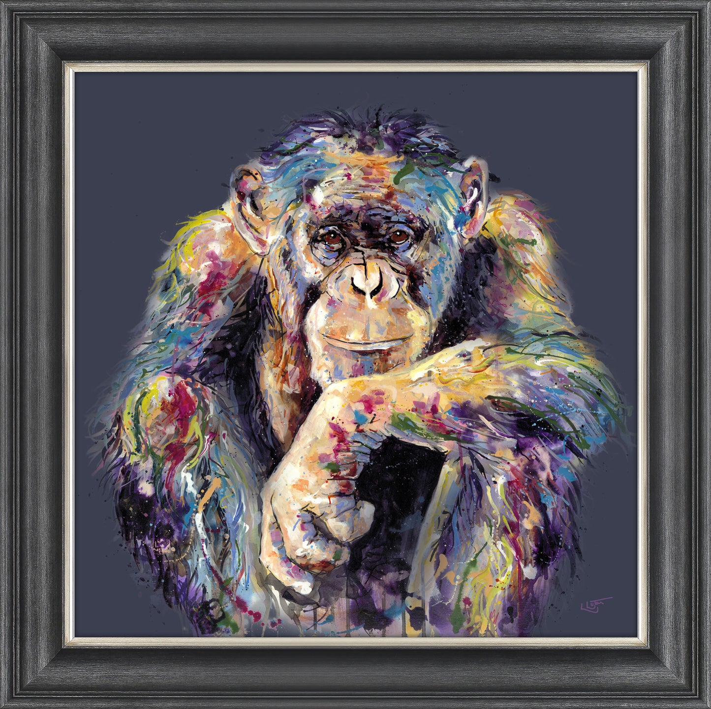 "I'm Still Thinking" by Louise Luton – Hand-Finished Oil Painting Print | 96cm x 96cm