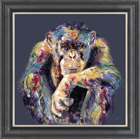 "I'm Still Thinking" by Louise Luton – Hand-Finished Oil Painting Print | 96cm x 96cm