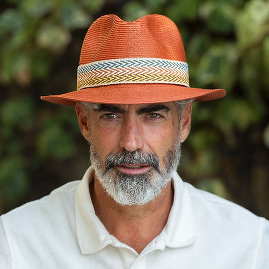 Borsalino Hat with Wide Band – Terra | Ultra-Light Unisex Summer Hat