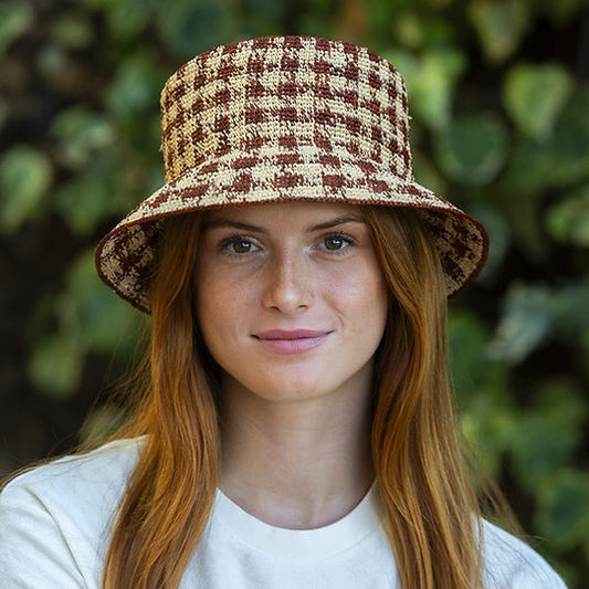 Bob Hat Raphia – Brown | Artisan-Made Raffia Hat