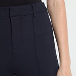 Nadia High-Waist Wide-Leg Ponte Trousers