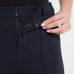 Nadia High-Waist Wide-Leg Ponte Trousers