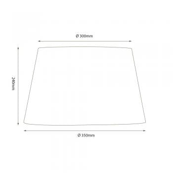 14" Drum Shade with Gold Inner – Leaves | Ceiling Pendant or Lamp