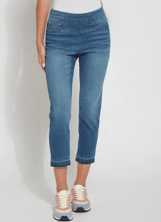 Holding Power Premium Cropped Straight Leg Jeans – 24.5" Inseam | Lyssé Shaping Denim