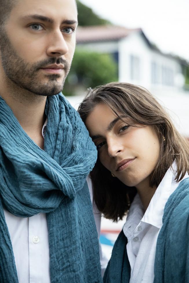Pure Hemp Scarf | Bleu Austral