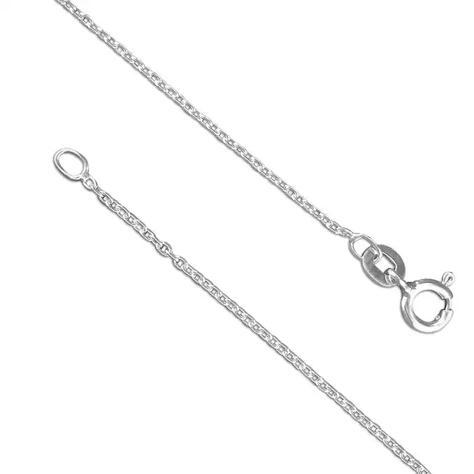 Rhodium and yellow gold-plated two-tone detailed saddle pendant & Chain