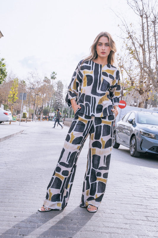 Printed Blouse | Effortless Elegance & Comfort