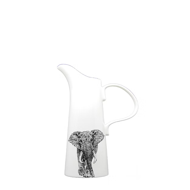 Elephant Bone China Jug – 4 Sizes | Microwave & Dishwasher Safe