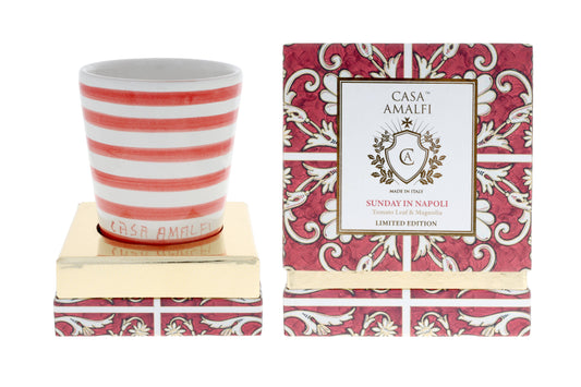 Casa Amalfi mug and packaging on a white background