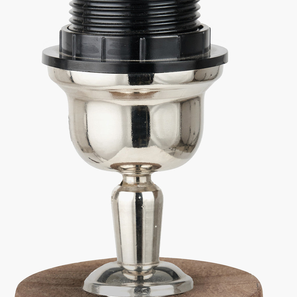 Natural Conical Wood Table Lamp Base – Sustainably Sourced Solid Timber