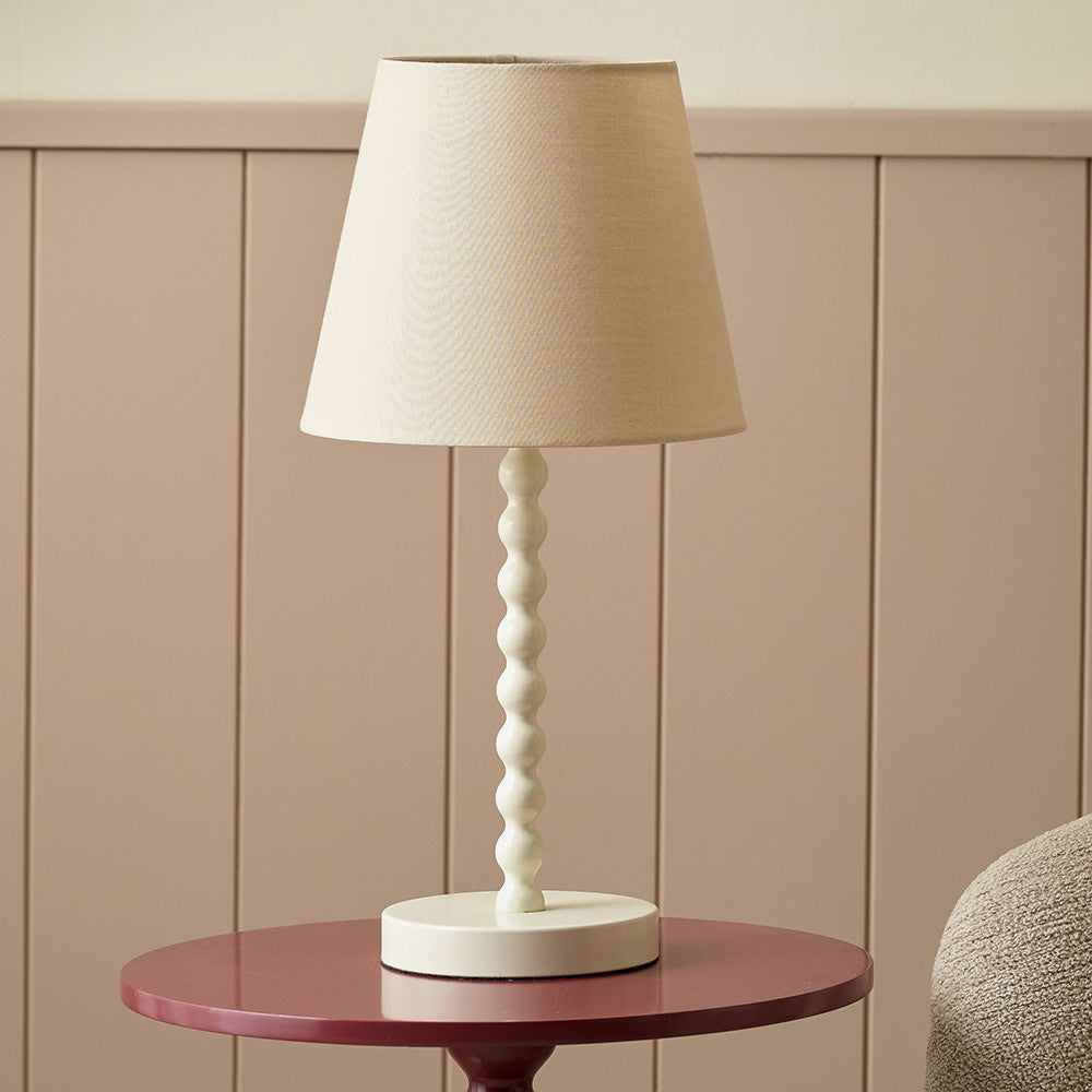 Sophia Bobble Table Lamp – Putty | Luxury Contemporary Lighting by Pacific