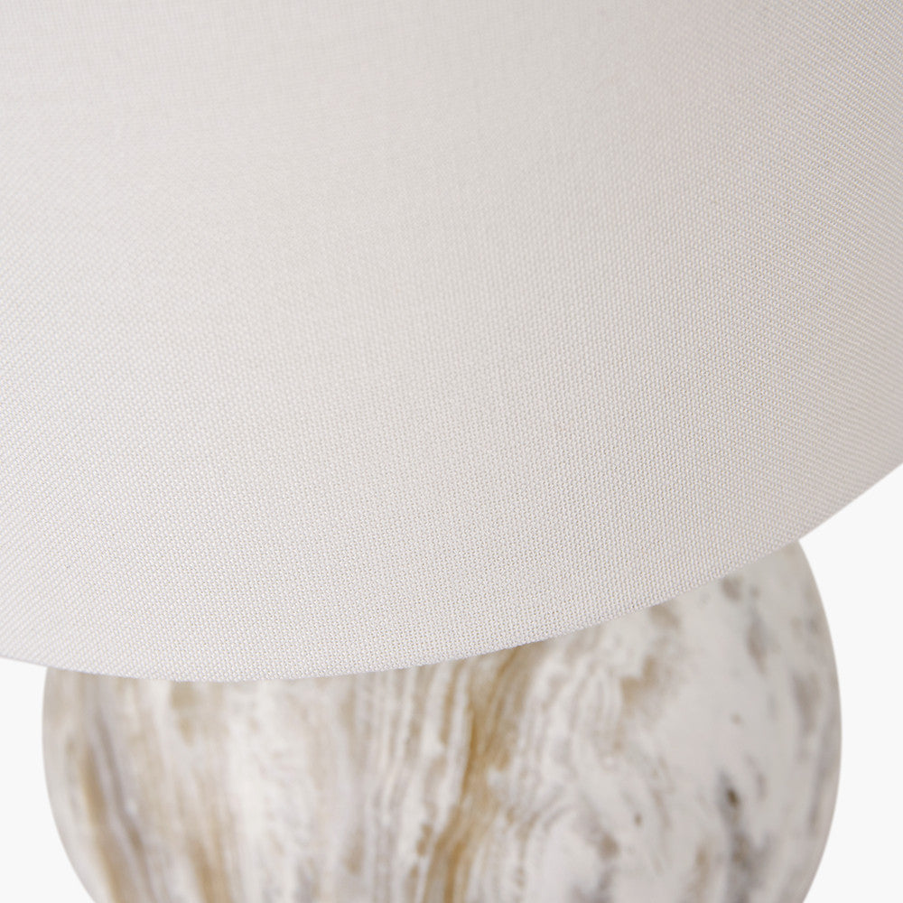 Grey Stone Effect Ceramic Table Lamp | Luxury Home Lighting