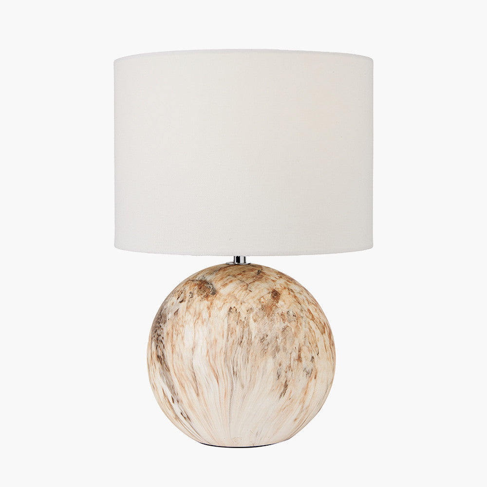 Natural Stone Effect Ceramic Table Lamp | Luxury Home Lighting