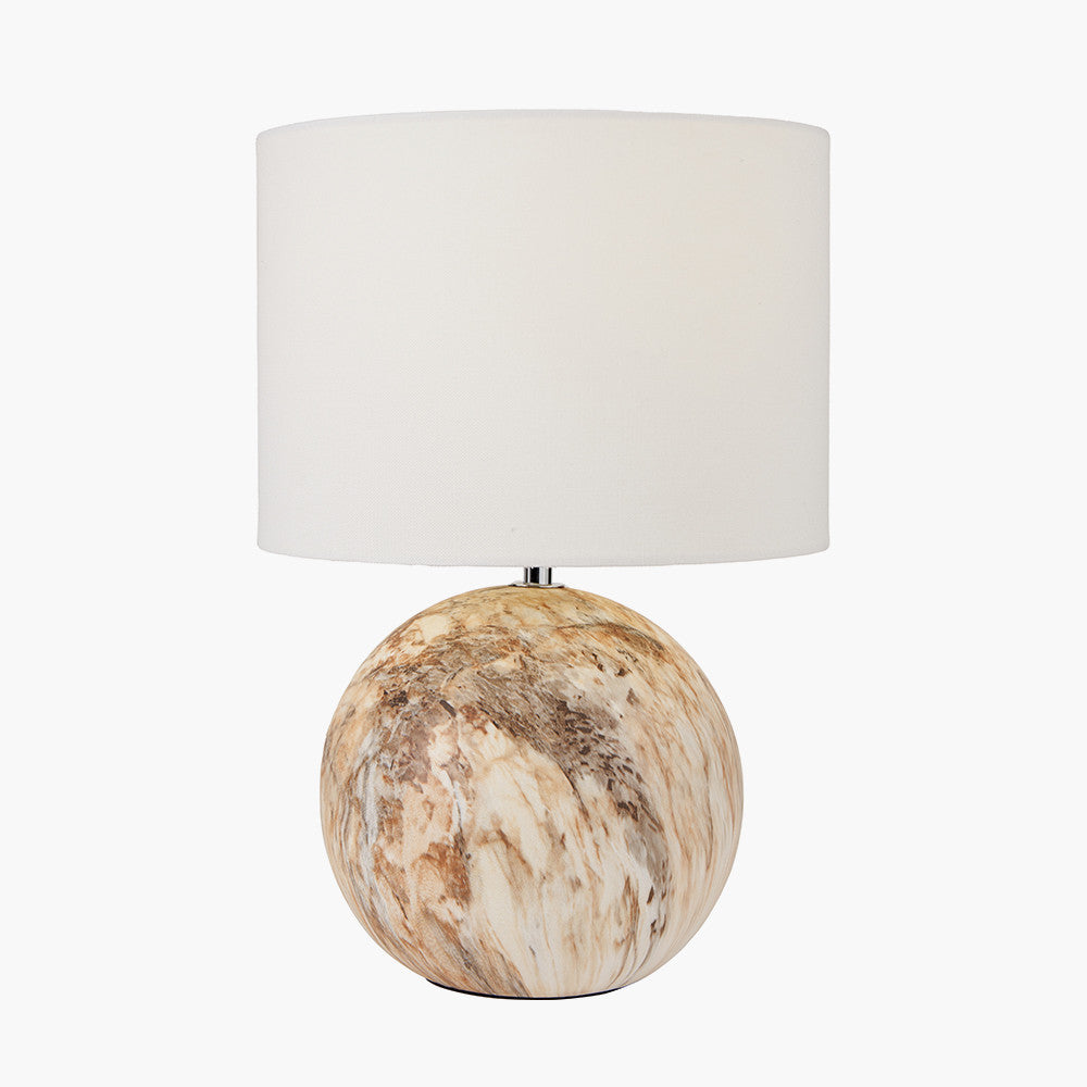Natural Stone Effect Ceramic Table Lamp | Luxury Home Lighting