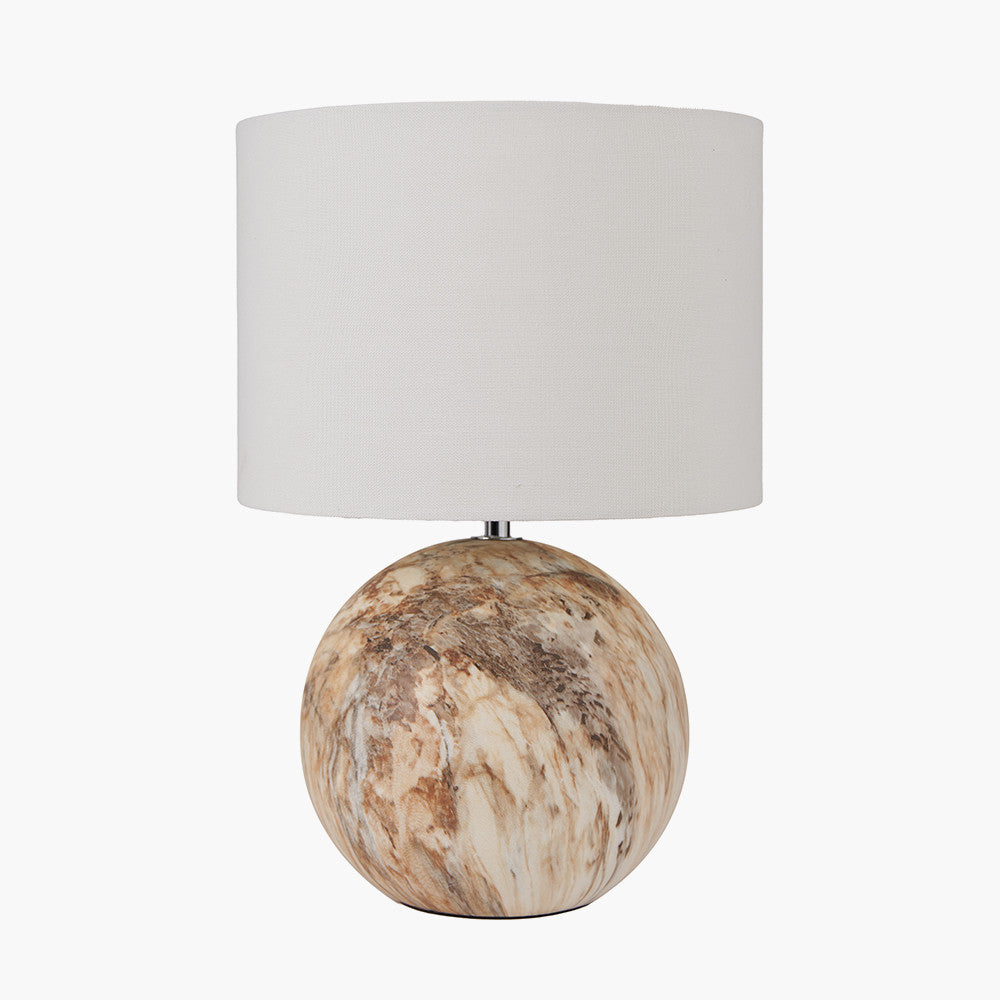 Natural Stone Effect Ceramic Table Lamp | Luxury Home Lighting