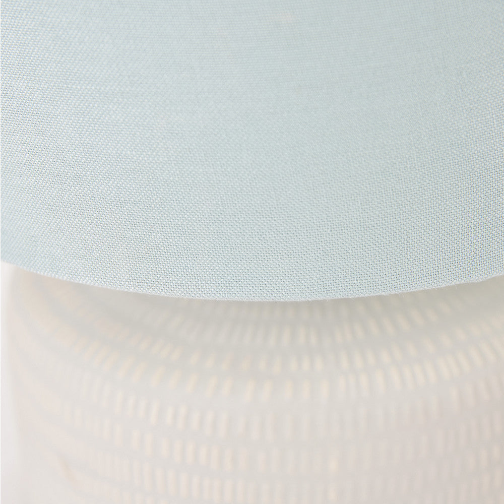 Duck Egg Textured Ceramic Table Lamp and Shade