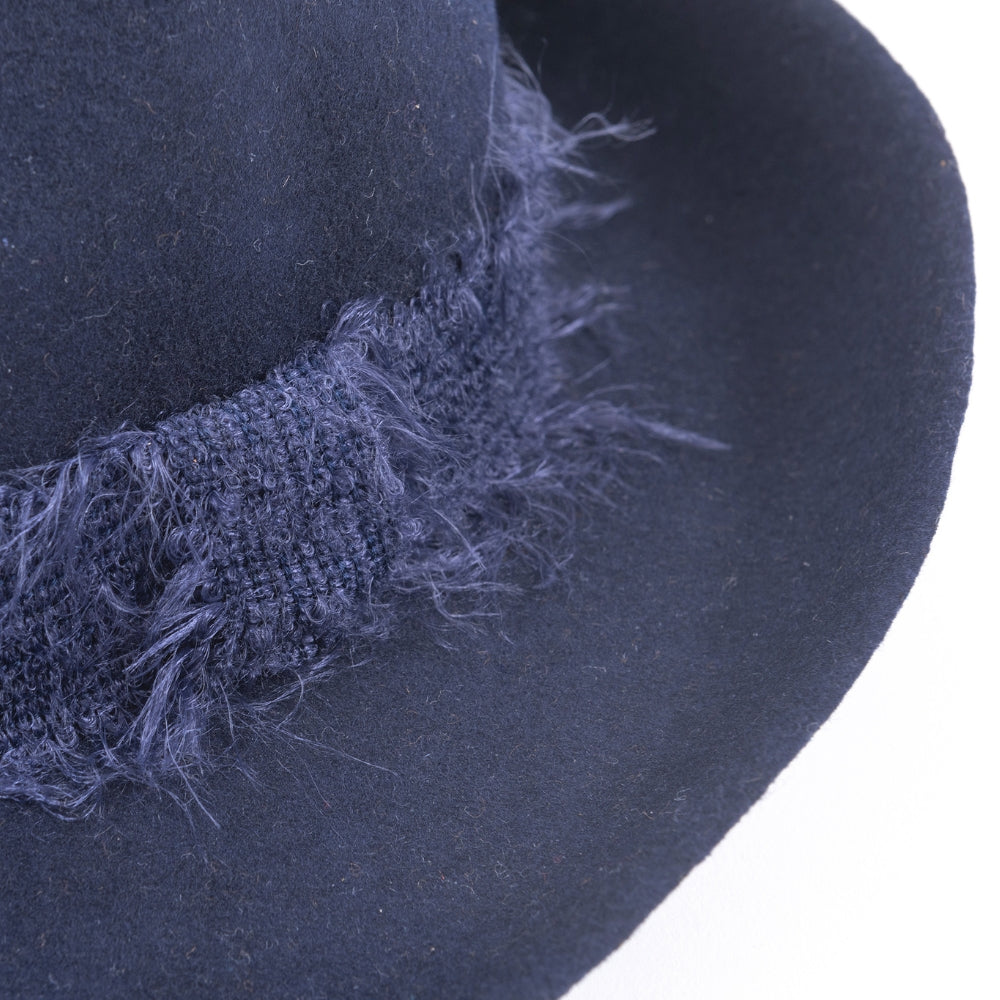 Travaux en Cours Fedora Mohair Navy