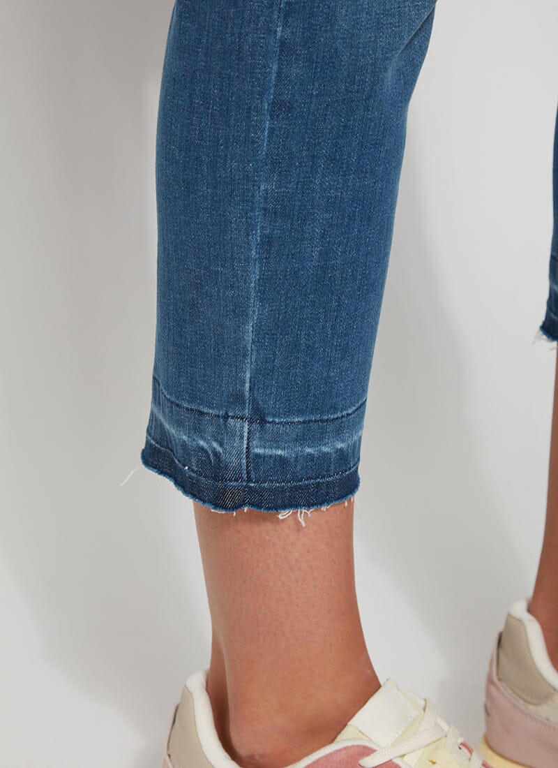 Holding Power Premium Cropped Straight Leg Jeans – 24.5" Inseam | Lyssé Shaping Denim