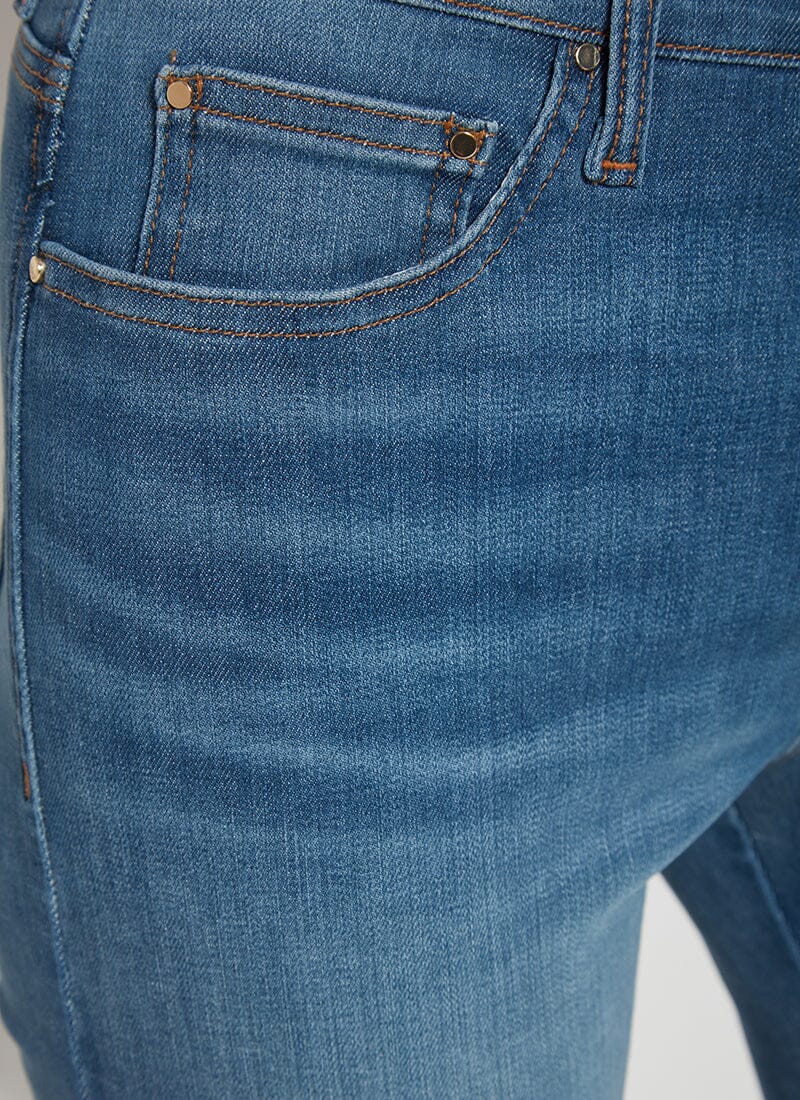 'Holding Power' Premium Denim- Cropped Straight Leg (24.5" Inseam)