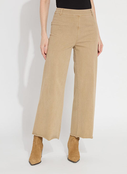 Erin High Waist Wide Leg Denim – Antique Nutshell | Lyssé Jeans