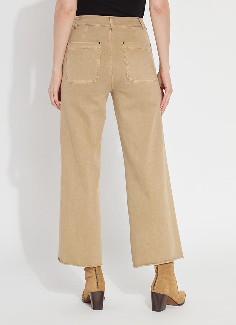 Erin High Waist Wide Leg Denim – Antique Nutshell | Lyssé Jeans