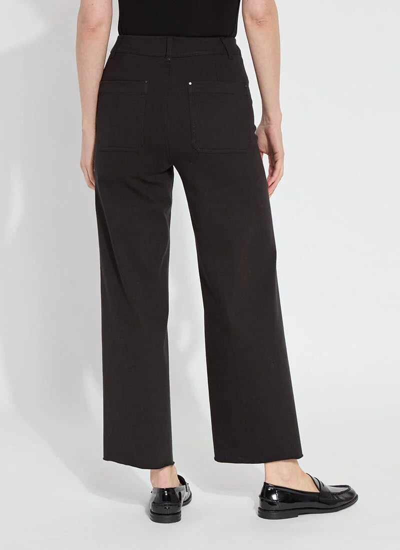 Erin High Waist Wide Leg Jeans – Black | Woodcock and Cavendish