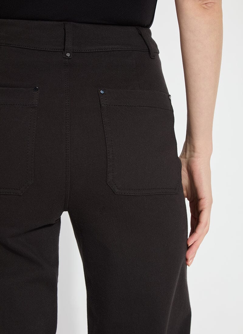 Erin High Waist Wide Leg Jeans – Black | Woodcock and Cavendish