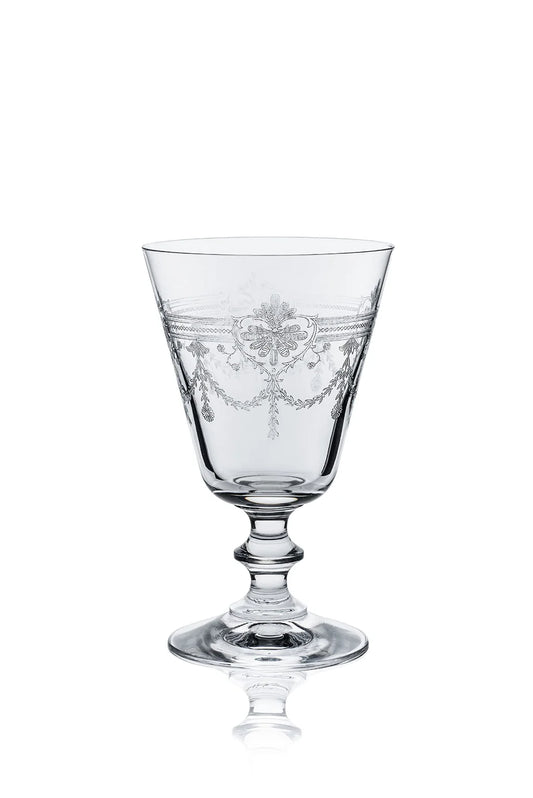Victorian Rustic Etched Wine Glass – Vintage Charm with Everyday Elegance