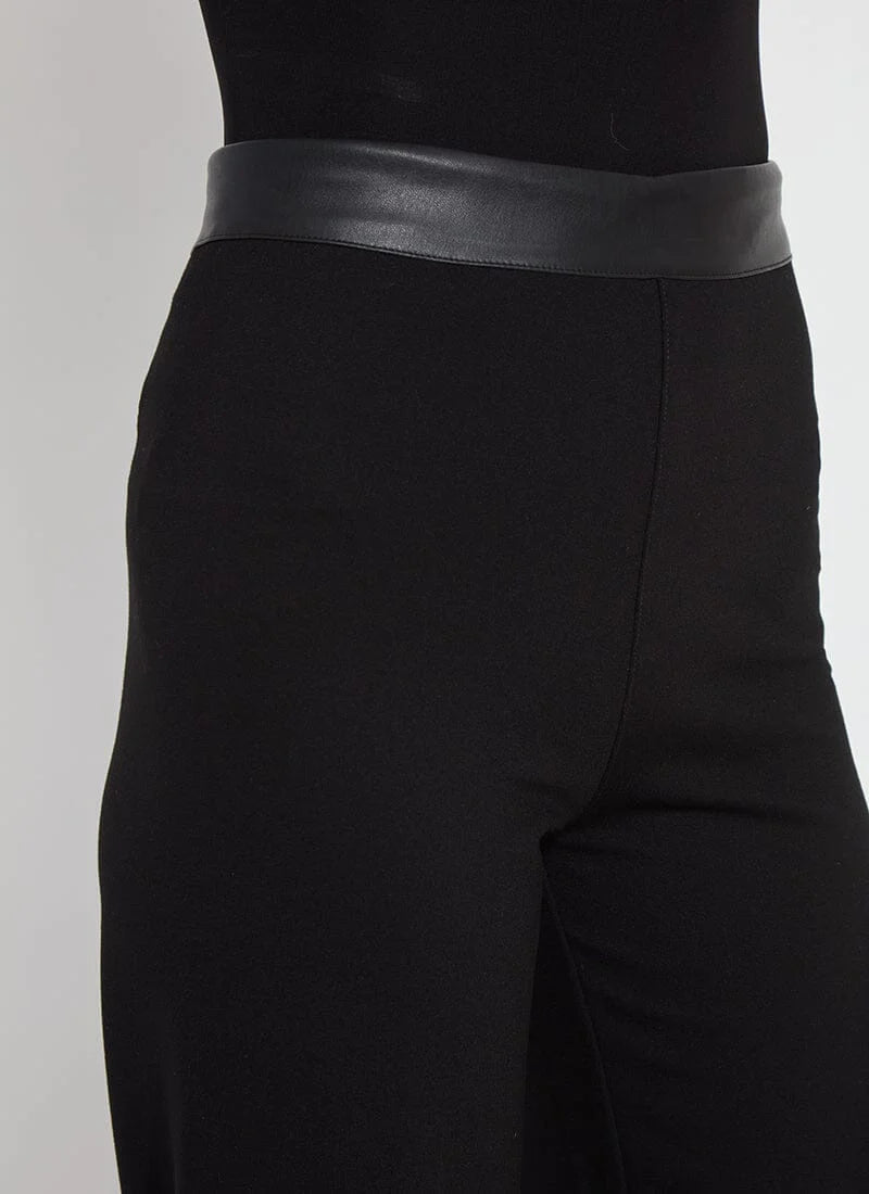 Denver Wide Leg Ponte | Black | 28" Inseam