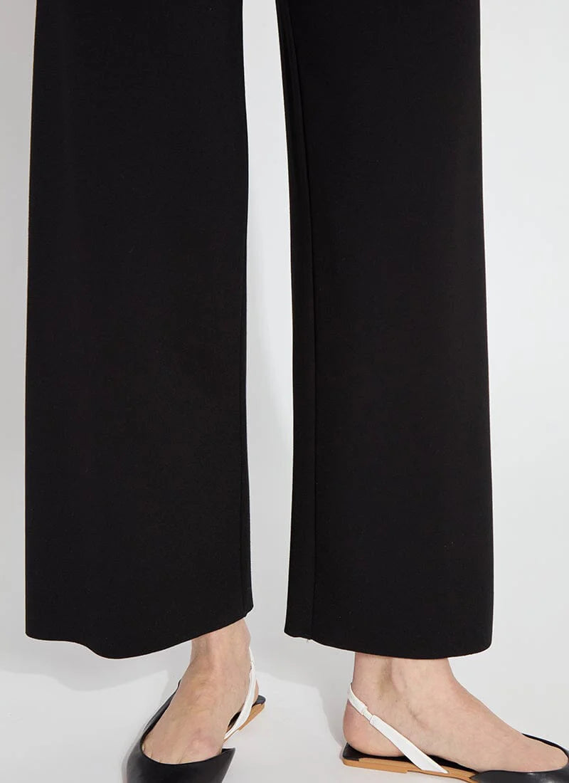 Denver Wide Leg Ponte | Black | 28" Inseam