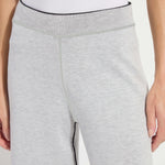 Odessa Reversible Knit Lounge Wide-Leg Trousers – Black & Pearl Grey | Lysse