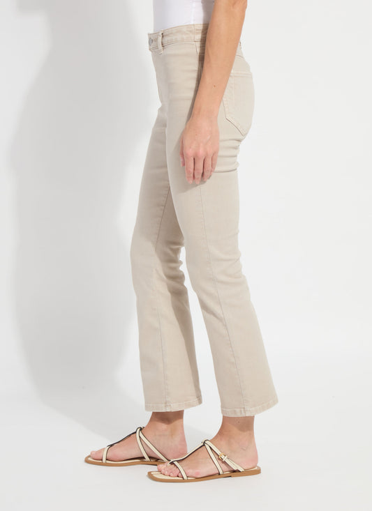 Lysse Ankle Estelle Everyday Flare Denim – Khaki