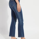 Lysse Ankle Estelle Everyday Flare Denim – Dark Mid Wash