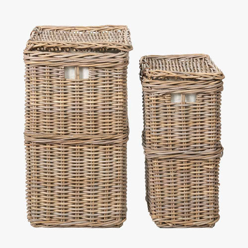 Laundry Basket Grey Kubu Rectangle