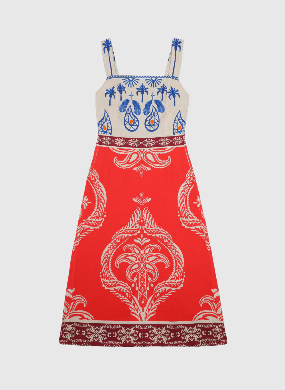 Olénie Printed Midi Dress — An'ge