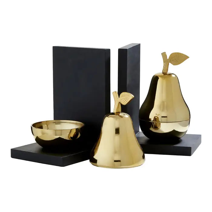 Pear Bookends-Set of Two